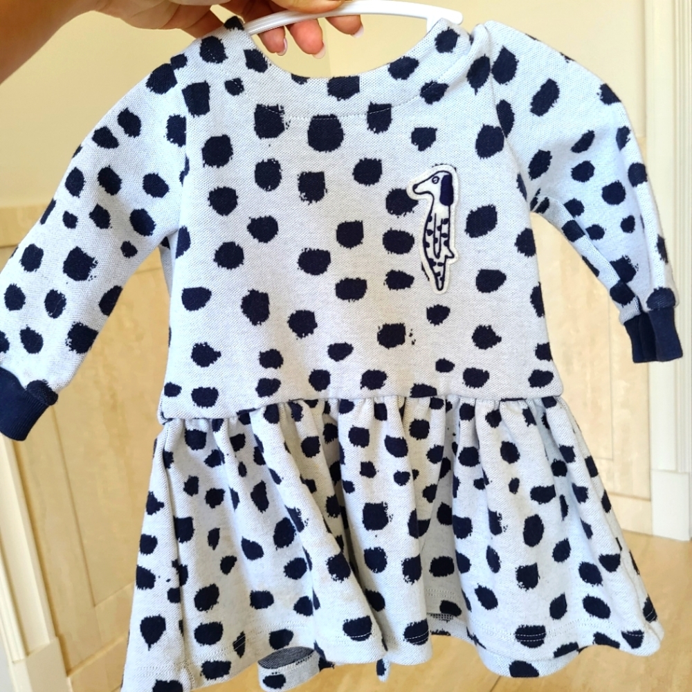 Petit bateau dress, baby girl 6M